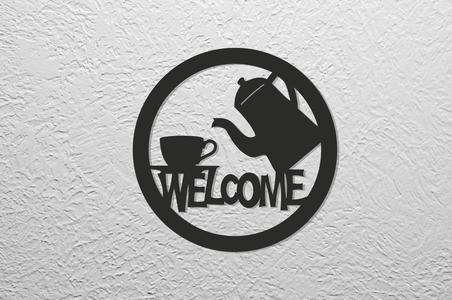 WELCOME - LINE ART