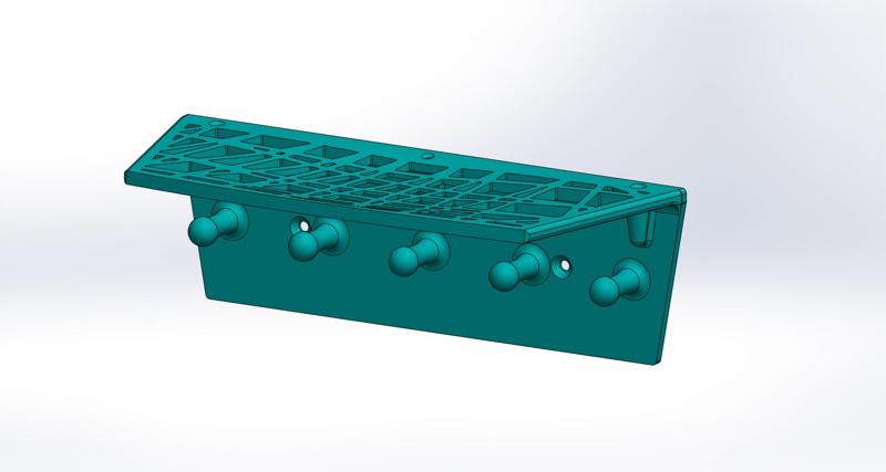 Wall mount key hanger