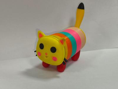 A whimsical bug cat-