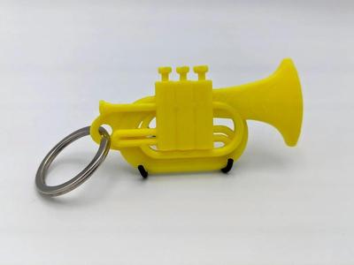 Baritone keychain with working valves