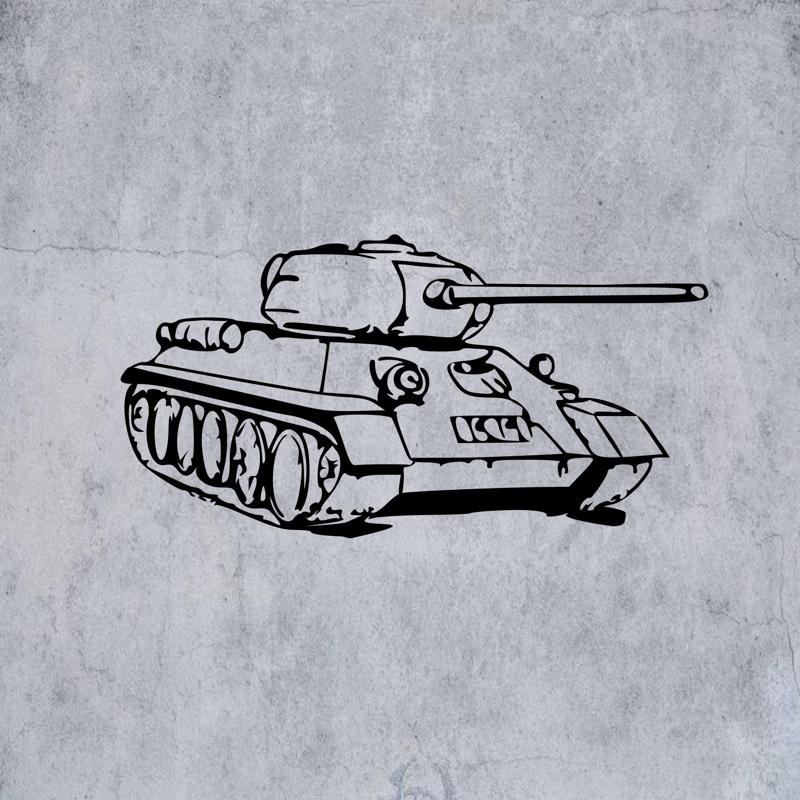 T-34-85 WW2 TANK | 2D WALL ART