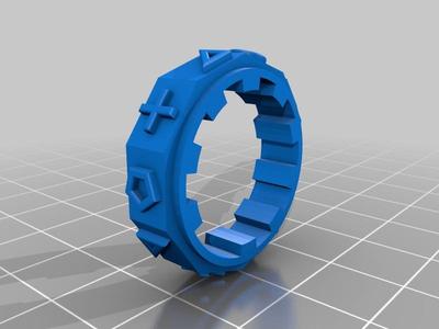 3d-printed code ring for code lock