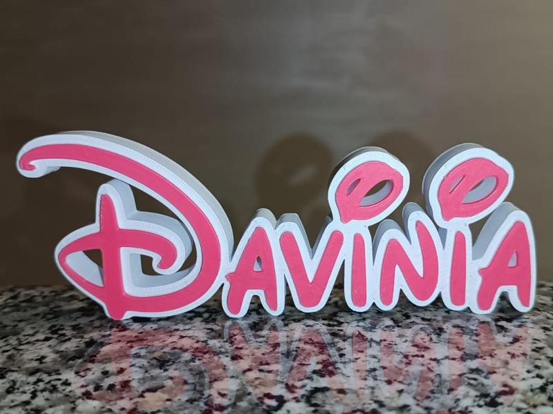 Davinia Disney Name Sign Decorated Room child 