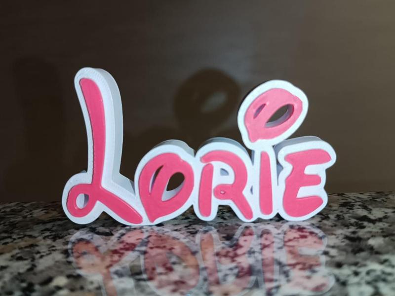 Lorie Disney Name Sign Decorated Room child Birth