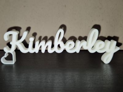 Kimberley Name Sign Display Decor