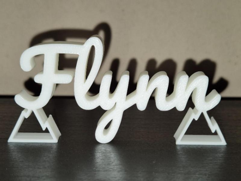 Flynn Name Sign Display Decor