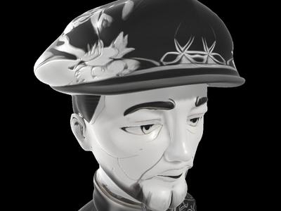 Ornate Gentleman Bust