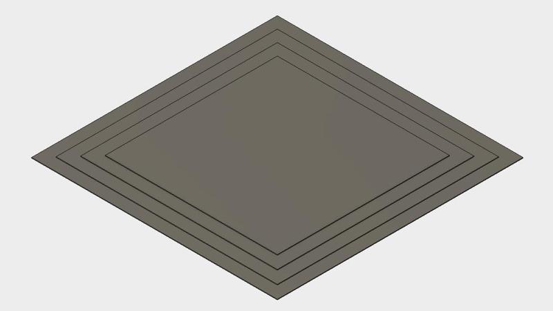 Stepped Raft for Bottom Up Resin Printers