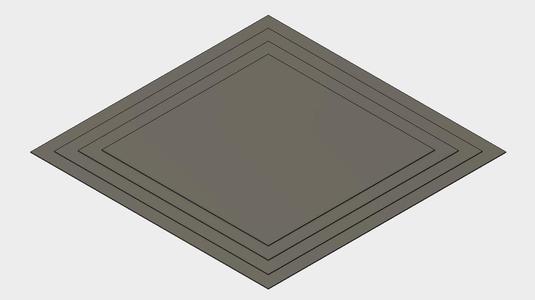 Stepped Raft for Bottom Up Resin Printers