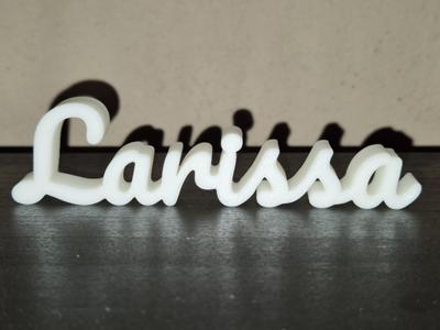 Larissa Name Sign Display Decor