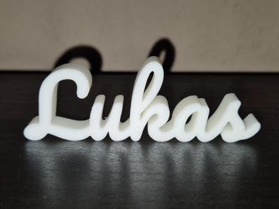Lukas Name Sign Display Decor