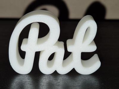 Pat Name Sign Display Decor