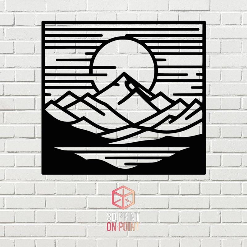 MOUNTAIN LANDSCAPE | 2D WALL ART #1