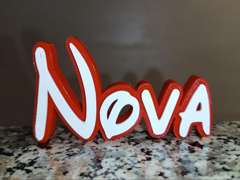Disney Name Sign Nova Kid Room Wall Decor 3DART