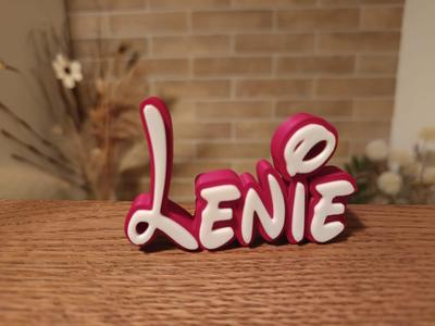 Lenie Disney Name Sign Decorated Room child Birth