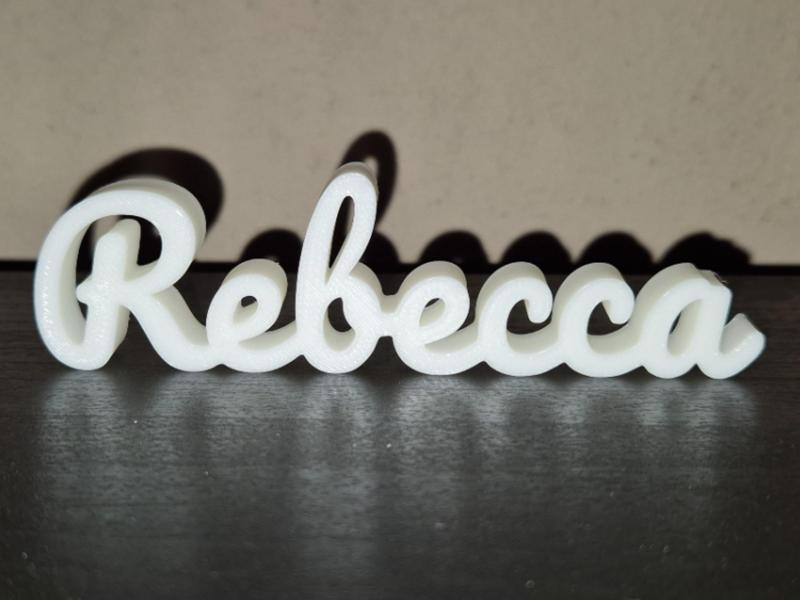 Rebecca Name Sign Display Decor