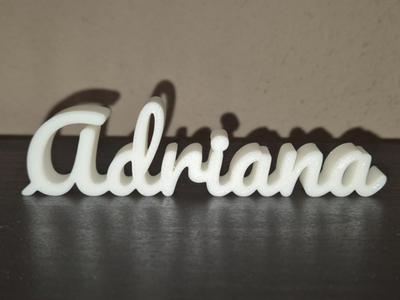 Adriana Name Sign Display Decor