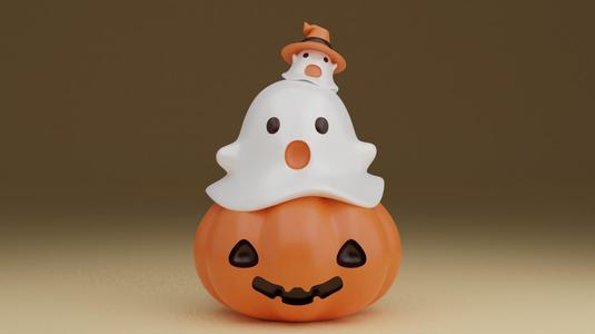 Halloween pumpkin soul