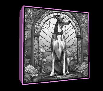 Lightbox whippet  lithophane