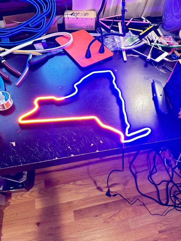 New York State Neon LED Sign