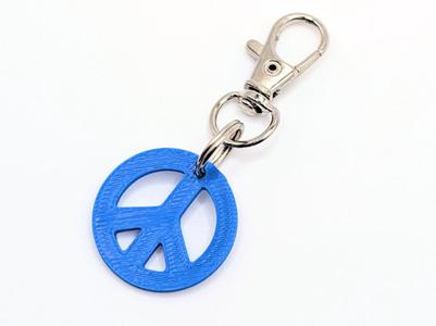 Peace Symbol Keychain