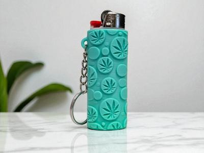 Cannabis Lighter Case Keychain