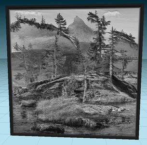 Lithopane picture Forest - Lithopane obraz Les