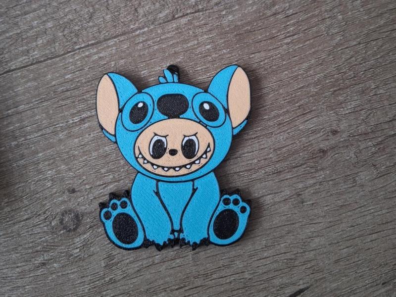 labubuu stitch key chain