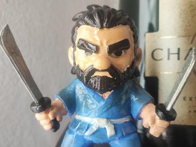 Samurai with 2 swords