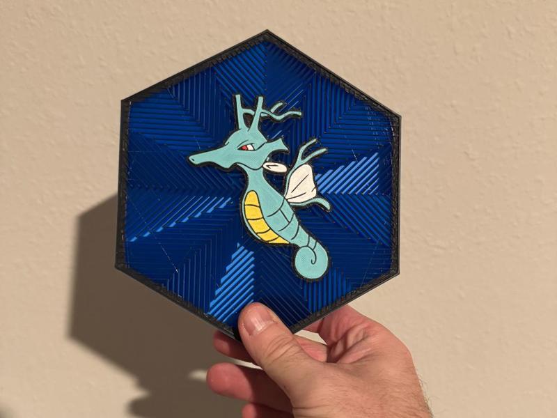 #230 Kingdra Hex Wall Art