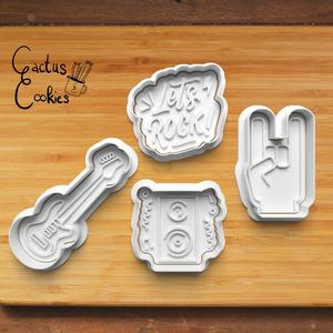 Rock Music Cookie Cutter set 0405
