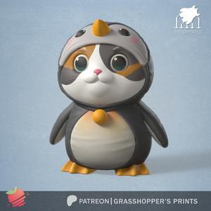 Costumed Cat Penguin