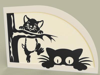 chatons et arbre - kittens and tree