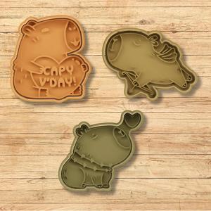 COOKIE CUTTER set- capybara set of 3