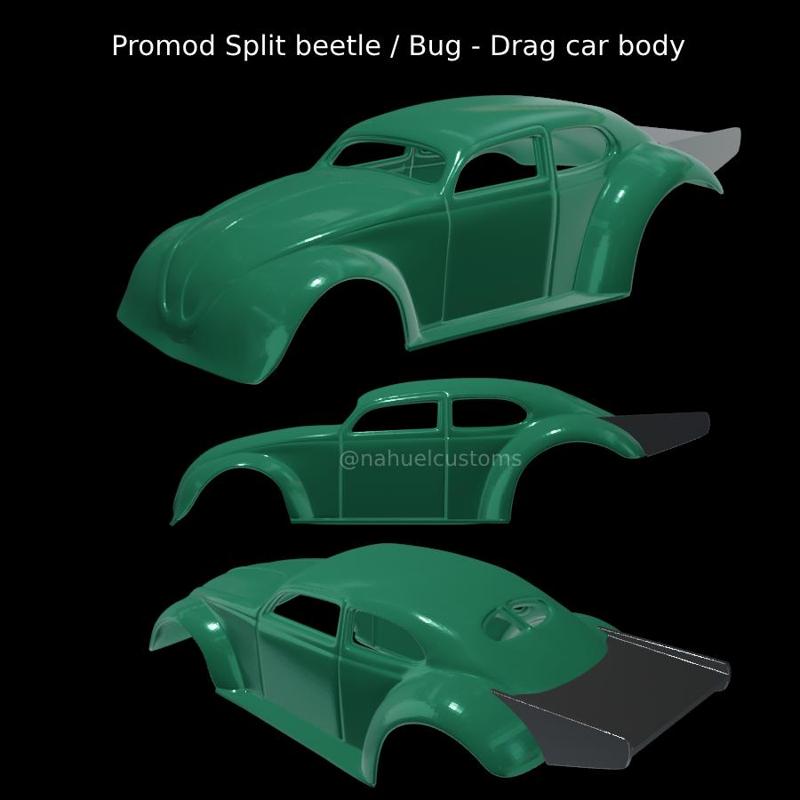 Promod Split beetle / Bug - Drag car body