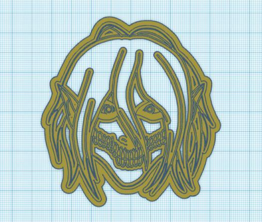 Attack on Titan: Eren's Titan Form Icon Cookie Cutter