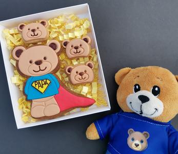 Father Day -  teddy bear cookie cutter