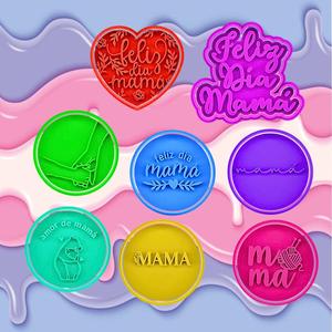 COOKIE CUTTER mama / happy mother's day / mujer set of 8