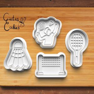 Badminton Cookie Cutter set 0852