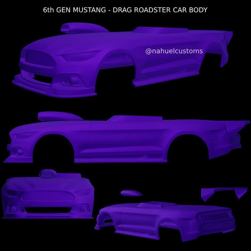 6th GEN MUSTANG - DRAG ROADSTER CAR BODY