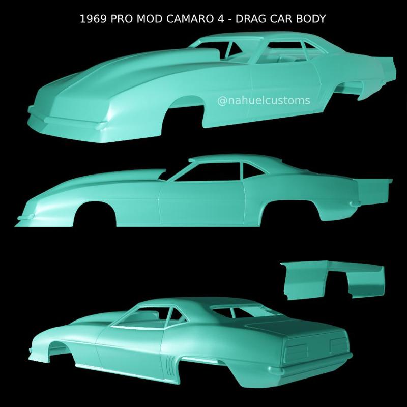 1969 PRO MOD CAMARO 4 - DRAG CAR BODY
