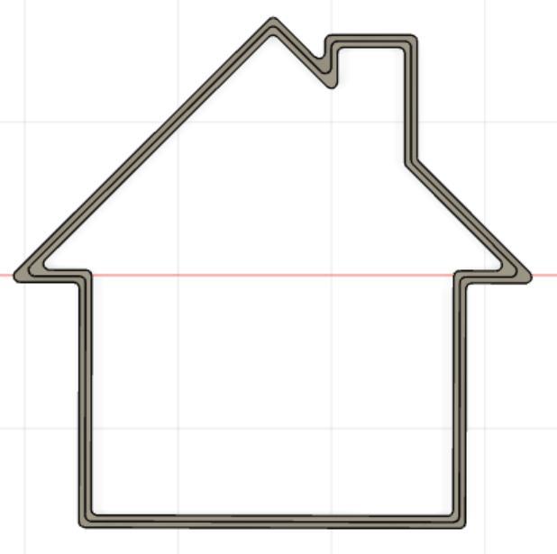 CHRISTMAS HOUSE COOKIE CUTTER