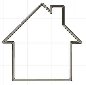 CHRISTMAS HOUSE COOKIE CUTTER