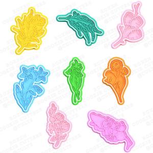 Australian native flowers cookie cutter set of 8