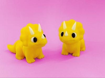 Flexi Triceratops – Horned, Adorable