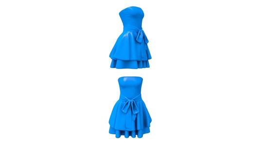 dress / dress stl / Evening Dress / Party Dress / Dress Elegant / Dress Corset