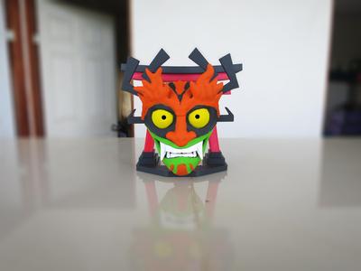 Hannya mask inspired by aku from samurai Jack