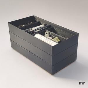 Desk organizer box, modular box for office accessories, modular pencil case.
