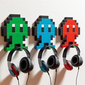 Retro Pixel Art Headphone Holder