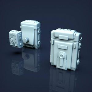 Chest Control Panel and Back Pack for Planetary Explorer